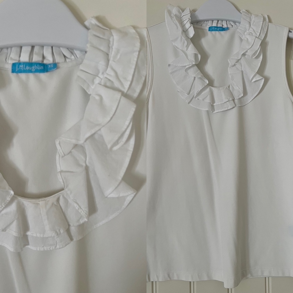 New and NBW/ J. McLaughlin White sleeveless top sz XS